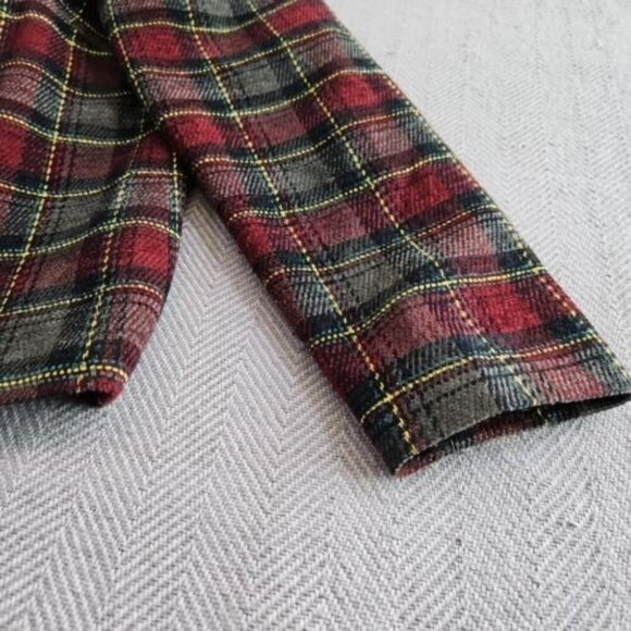 Sag Harbor Estilo Tweed Jacket Blazer Women's 12 Red & Gray Tweed Old Money - Picture 10 of 16